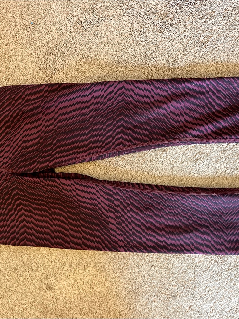 lululemon athletica Purple and Black Patterned Leggings